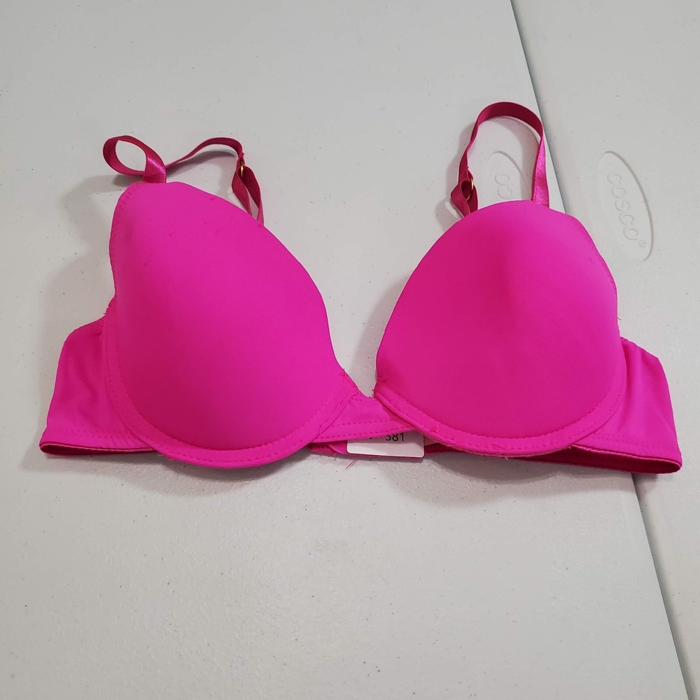 Juicy Couture Women Bra 34B Pink Underwire Adjustable‎ Straps Smooth READ